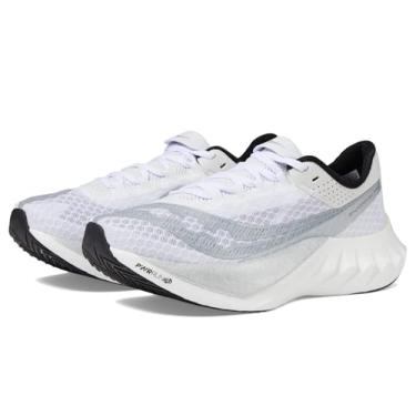 Imagem de Saucony Tênis feminino Endorphin PRO 4, Branco/Prata, 39