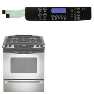 Imagem de Interruptor de membrana para Whirlpool Range/Forno - Substituição direta para WPW10207930, 1547593, AP6017096, PS11750391, EAP11750391, W10177224-Painel de controle touchpad (preto)