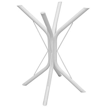 Imagem de Pé Base Metal Ana 75cm Cozinha Granito Mármore Mesa Jantar Madeira Pedra (BRANCO)
