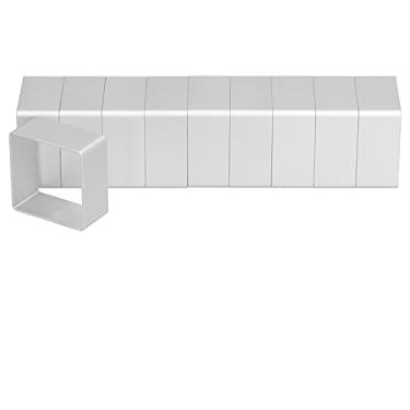 Imagem de Phefop 10 Peças, Conjunto de Molde de Bolo de Lua, Conjunto de Cortador de Biscoitos, Cortador de Biscoitos Fondant Em Formas 3d, Adequado para Fazer Sobremesas e Aperitivos (Retângulo 5,9 x 5,9