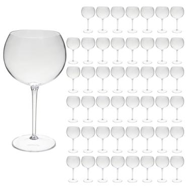 Imagem de Taça De Gin Curves 600ml Kit 60UN Acrílico Alto Padrão (TRANSPARENTE)