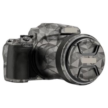 Imagem de COOLPIX P1100 Película protetora de vinil para câmera antirarranhões Película protetora de vinil para Nikon COOLPIX P1100 (titânio triangular)