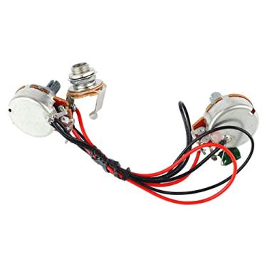 Imagem de RiToEasysports Kit de Chicote Elétrico de Baixo 250K B250K 1V1T Compacto e Estável para Entusiastas de Guitarra Elétrica