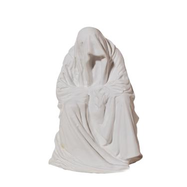 Imagem de Escultura Nordic Ghost Wizard Cloak Grim Reaper em resina de 15 cm