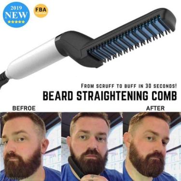 Imagem de Pente Elétrico Modelador Alisador Prancha Para Barba Bivolt - omardeof