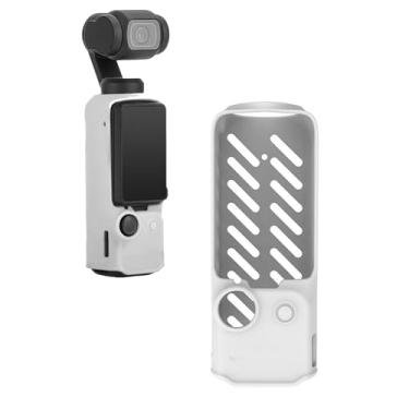 Imagem de Capa protetora de silicone macio para DJI Osmo Pocket 3 Acessórios Gimbal Camera Capa protetora para Osmo Pocket 3 protetor (cinza)