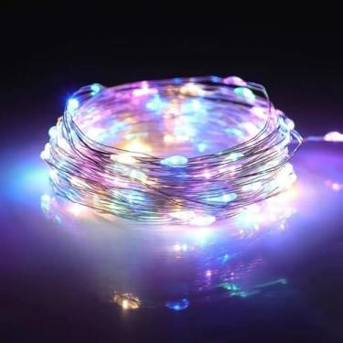 Imagem de Luzes de Natal, Pisca Pisca Led Cascata, Cortina 300 Leds 3x3/3x4 Metros 110v/220v Bivolt Festa Casamento Eventos Natal Branco Quente/Frio/Colorido(3x3M Multicolorido,1 Unidade)