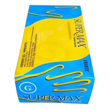 Imagem de Luva De Procedimento De Látex Com Pó G - Supermax, Branco, G