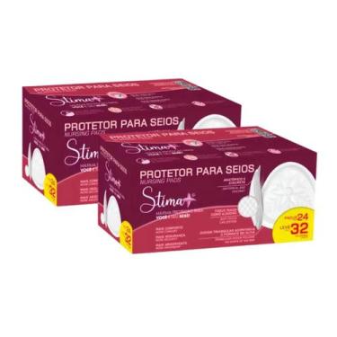 Imagem de Absorvente para Seios Stima Com 32 unidades - Stima+, 2 Pacotes
