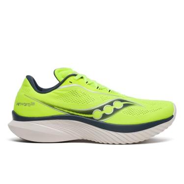 Imagem de Saucony Tênis masculino Kinvara 15, Citron/azul-marinho, 43