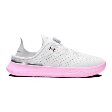 Imagem de Under Armour Tênis masculino Slipspeed (branco/rosa estelar/prata metálico), (131) Branco/Rosa Estelar/Prata Metálica, 14.5 Women/13 Men