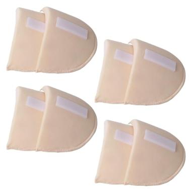 Imagem de Almofadas de ombro embutidas de espuma espessa de 1,5 cm para roupas femininas, suprimentos de costura, almofadas de esponja respiráveis para ombros altos e baixos blazer terno (pacote com 4/4 peles)