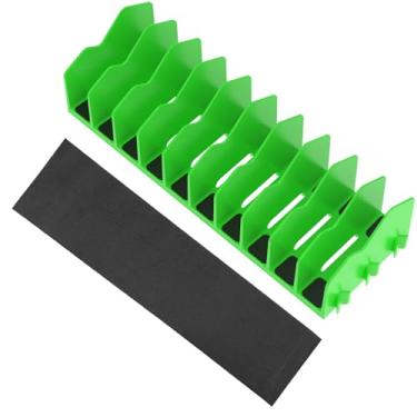 Imagem de Organizador de alicate com base de borracha antiderrapante com 10 compartimentos, organizador de alicates de plástico para gaveta de caixa de ferramentas