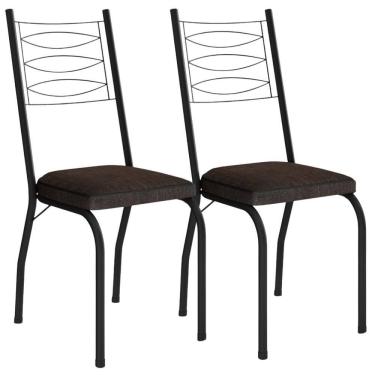 Imagem de Kit 2 Cadeiras Tubular Europa 262 Pt