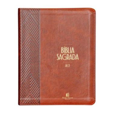 Imagem de Bíblia Acf Com Espaço Para Anotações, Couro-Soft Marrom, Leitura Perfeita