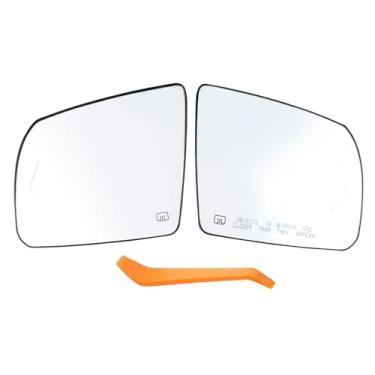 Imagem de DriveFix Par de vidro retrovisor esquerdo e direito com seta e placa de suporte para Toyota Tundra 2007-2020 Sequoia 2008-2017