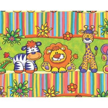 Imagem de Papel Presente Bobina Couche 60CM.MOD.214 Selva BO-100MTS - VP