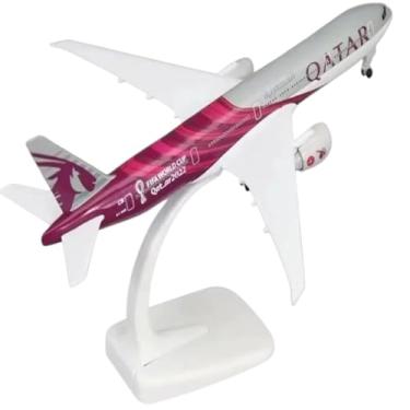 Imagem de Miniatura Avião Diecast Metal Comercial Boeing 777 Qatar Airways - Escala 1/250