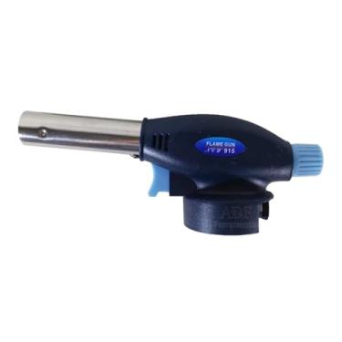 Imagem de Maçarico Culinário Profissional com Controle Manual, Azul e Preto, para Cozinha e Confeitaria