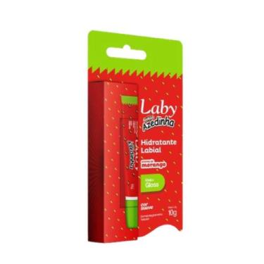 Imagem de Hidratante Labial Laby Azedinha Sabor Morango Cor Suave 10g - Bravir