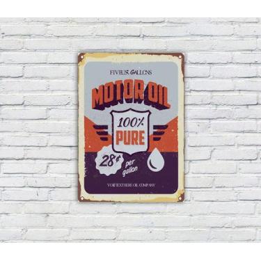 Imagem de Quadro Decorativo MDF s/ Moldura 20x29cm Tema Óleo Velho - I Love Be N