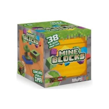 Imagem de Blocos Magnéticos Mineblocks 38 Peças Modelo Sortido e Unitário Multik