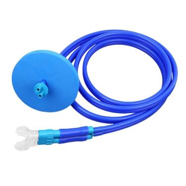 Imagem de YIJU Snorkel seco para mergulho com bocal macio, para adultos, leve, ideal para mergulho livre e autônomo, Tubo Duplo