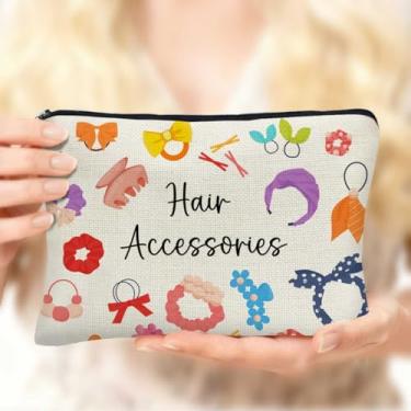 Imagem de Bolsa de maquiagem pequena para maquiagem, bolsa organizadora pequena com zíper, bolsa de viagem portátil para mulheres, acessórios de cabelo, presentes para mulheres, colega de trabalho, irmã 2