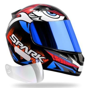 Imagem de Capacete Fechado Dragon Ebf + Viseira Iridium Espelhada (60)