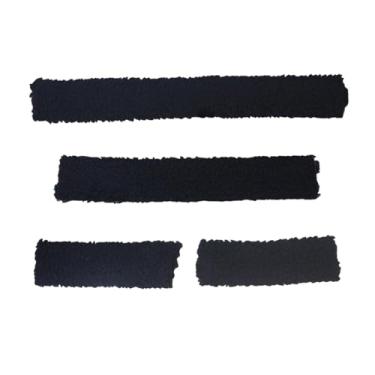 Imagem de predolo Conjunto de 4 protetores de focinheira para cabresto de cavalo, acessórios de treinamento para focinheira de bridão, conjunto de protetores de de, Preto