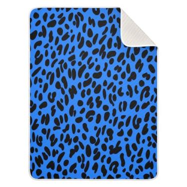 Imagem de Wassud Manta de bebê Spots azul para meninos e meninas, cobertor de bebê para recém-nascido, essencial para recém-nascidos, cobertores macios 76 x 101 cm