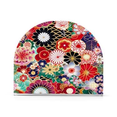 Imagem de Porta-guardanapos de flores estilo japonês para mesas, porta-guardanapos de Halloween para cozinha, porta-guardanapos de mesa, porta-guardanapos de coquetel, porta-guardanapos de papel695