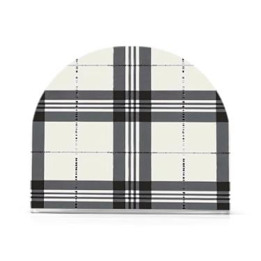 Imagem de Porta-guardanapos xadrez elegante de búfalo para mesas, porta-guardanapos de Halloween para cozinha, porta-guardanapos de mesa, porta-guardanapos de coquetel, porta-guardanapos de papel126