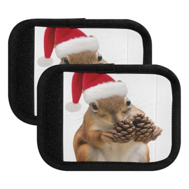 Imagem de Burbuja Linda alça de bagagem de esquilo envoltório neoprene capas de alça confortável identificador de etiqueta de mala para acessórios de viagem, pacote com 2, Como na imagem, 4.3 x 5.9 in, Pacote