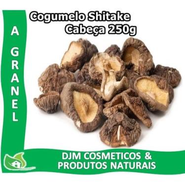 Imagem de Cogumelo Shitake Inteiro Cabeça Desidratado 250g - Granel