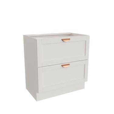 Imagem de Balcão 2 Gavetões 80cm sem Tampo Arizona CabeCasa MadeiraOriginals - C