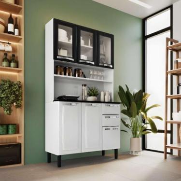 Imagem de Armário de Cozinha Compacta Itatiaia Pratika 6 Portas 2 Gavetas