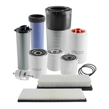 Imagem de Kit de filtro de manutenção adequado para minicarregadeiras Bobcat S62 S64 S66 S76, pistas carregadoras T62 T64 T66 T76 substituir 7386224 7386225 7414582 7336334 7319444 7344 3102 7348032