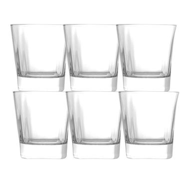 Imagem de Jogo 6 Copos De Whisky Baixo Em Cristal Bebidas 315ml Transparente Wolff