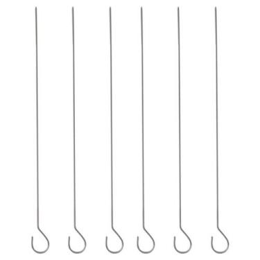 Imagem de Espetos Simples para Churrasco 6 Peças 38cm MOR