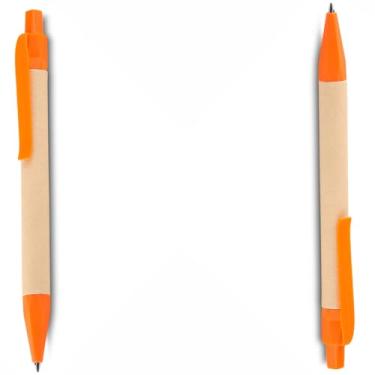 Imagem de Caneta Esferográfica Retrátil, Plástico, Escrita Azul (Laranja 2)