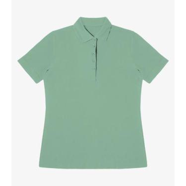 Imagem de Polo Feminina Piquet Básica Select Verde, P, Verde