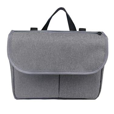 Imagem de Bolsa de Viagem para Cadeiras Rodas Andadores Rolantes Transporte Médicos com Deficiência Acessório Mobilidade Armazenamento Oversized Alça Prática Capa Couro Zíperes Dois Bolsos Frontais Poliéster An