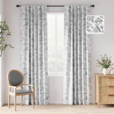 Imagem de Cortinas Blackout jinchan Floral 90x229cm 2 painéis
