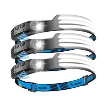 Imagem de Lanterna De Cabeça LED Recarregável Com Sensor 270 graus Lanterna De C