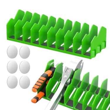 Imagem de Homakover Organizador de alicate para gaveta de caixa de ferramentas, 10 compartimentos para alicates, cortadores, ferramentas organizadoras, com base de borracha antiderrapante para alicates, chaves