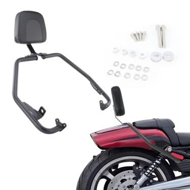 Imagem de Xitomer Encosto de passageiro compatível com Harley V-ROD 2012-2017 V-ROD Encosto Arlequina de motocicleta, banco traseiro do passageiro Sissy Bar