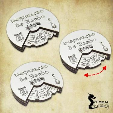 Imagem de Kit 3 Tokens Especiais Inspiração de Bardo - RPG - Forja Fantasy