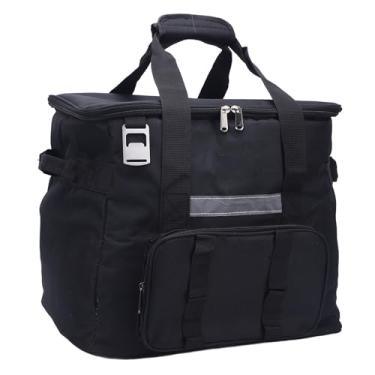 Imagem de ZJchao Bolsa Térmica Isolada 40L, Grande Capacidade, Caixa de Gelo Portátil, Mantém Alimentos e Bebidas Frias para Acampamento Ao Ar Livre, Praia, Piqueniques, Preto 37x35,5x31cm