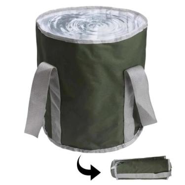Imagem de Balde Portátil Dobrável De 20L Para Viagens, Camping, Caminhadas, Pesc